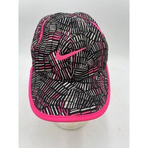 Nike Featherlight Dri-Fit Toddler Cap Rocking Wild Geometric Pink Black Print